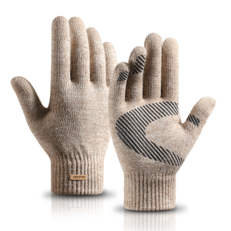 Thickened Arctic Fleece Knitted Wool Gloves