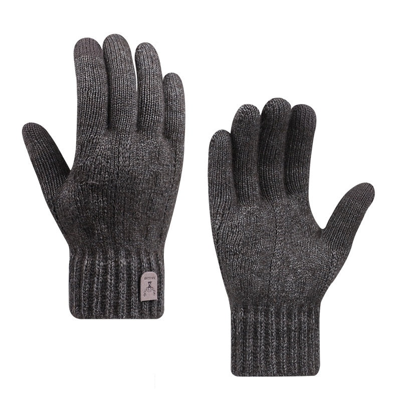 Fleece-lined Warm Wool Knitted Gloves