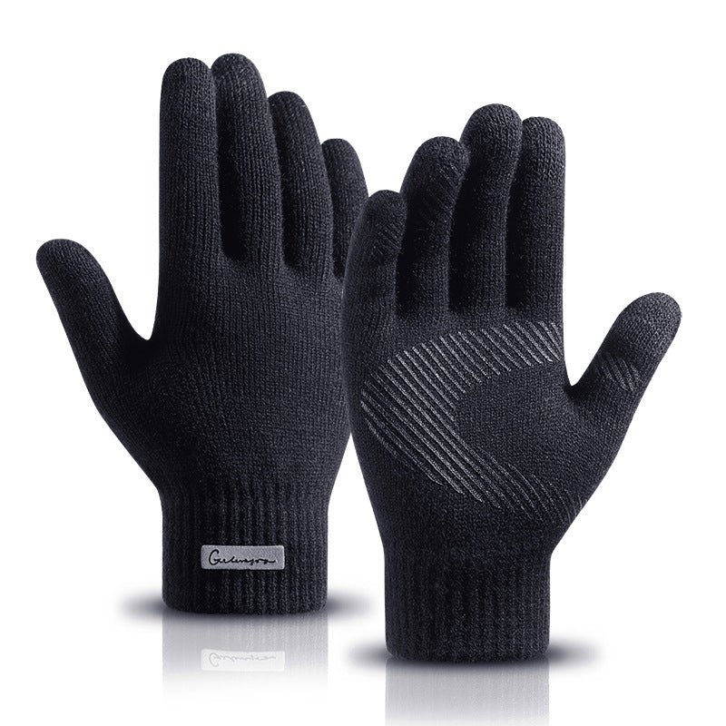 Thickened Arctic Fleece Knitted Wool Gloves
