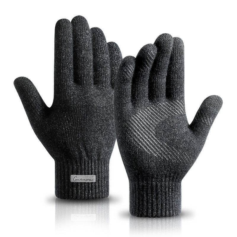 Thickened Arctic Fleece Knitted Wool Gloves